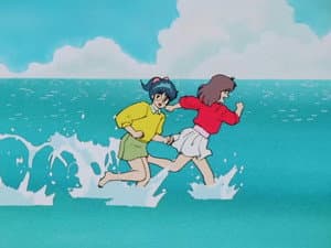 Episódio 8 - Você está sorrindo! Uma "chance de obturador" na praia - Kimagure Orange Road
