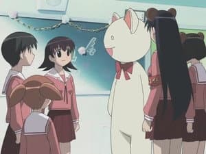 Episódio 7 - Classe do País das Fadas / Homem de Caráter / Vá com Entusiasmo! / O Mascote / Inimigo? - Azumanga Daioh