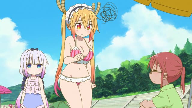 Episódio 7 - Produtos básicos do verão! (O episódio Fanservice, francamente) - Miss Kobayashi's Dragon Maid S: Miniature Dragon