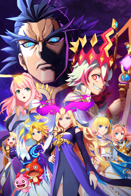 Pôster oficial do anime Monster Strike: The Animation em português