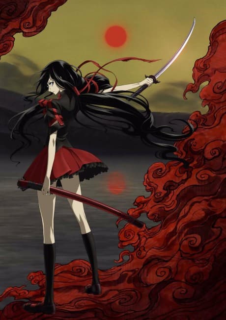 Pôster oficial do anime Blood-C em português