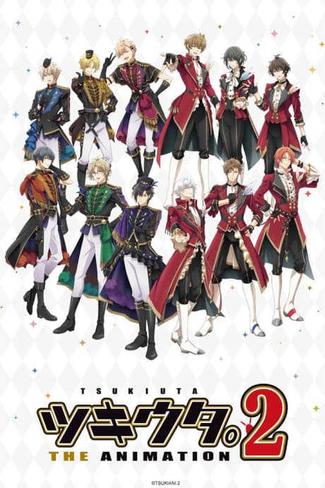 Pôster oficial do anime TSUKIUTA. The Animation 2ª Temporada em português