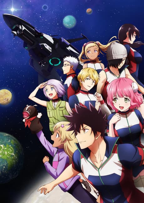 Pôster oficial do anime Astra Lost in Space em português