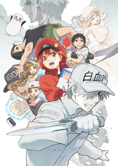 Pôster oficial do anime Cells at Work! CODE BLACK em português
