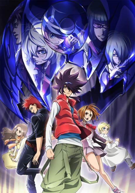 Pôster oficial do anime Phi Brain ~ Puzzle of God: The Orpheus Order em português