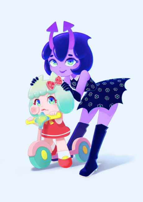 Pôster oficial do anime Candy Caries em português