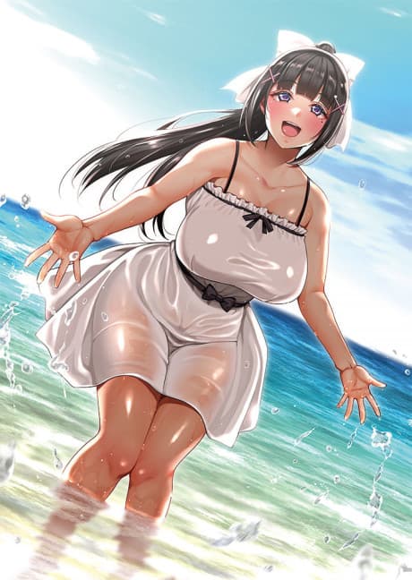 Pôster oficial do anime Natsuyasumi Ake no Kanojo wa... em português