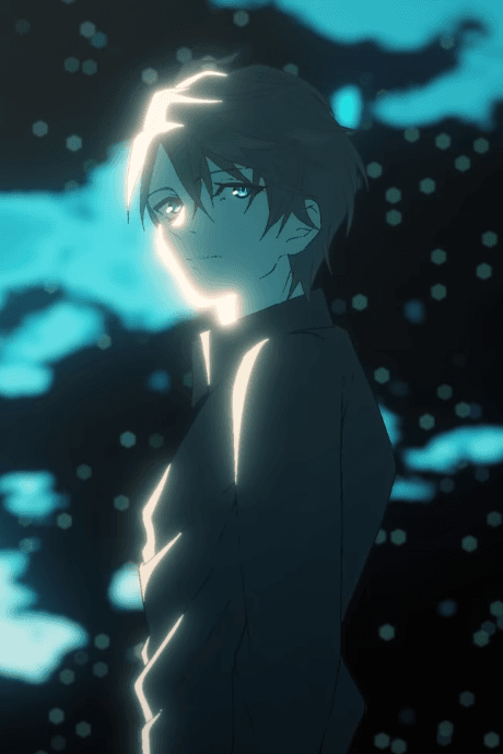 Pôster oficial do anime Toumei na Shinzou ga Naiteita em português