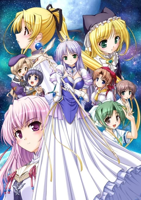 Pôster oficial do anime Yoake Mae yori Ruriiro na: Crescent Love em português