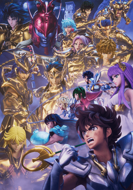 Pôster oficial do anime Saint Seiya: Knights of the Zodiac - Battle for Sanctuary Parte 2 em português