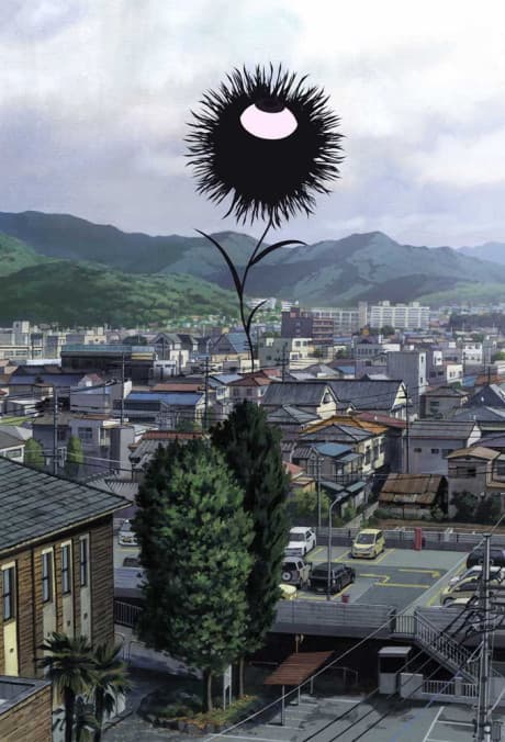 Pôster oficial do anime Aku no Hana em português