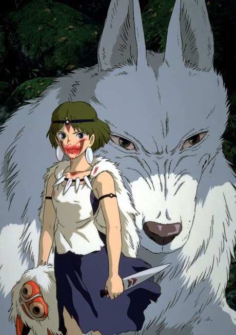 Pôster oficial do anime Princesa Mononoke em português