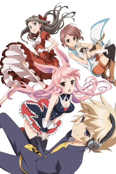 Pôster oficial do anime Problem Children are Coming from Another World, aren't they? em português