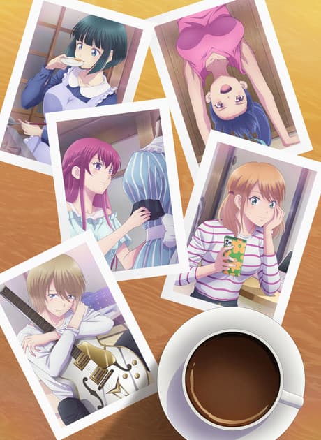 Pôster oficial do anime The Café Terrace and Its Goddesses 2ª Temporada em português