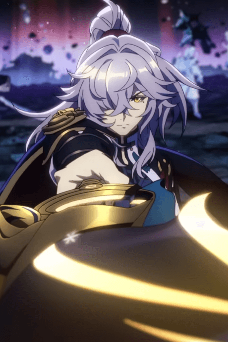Pôster oficial do anime Honkai: Star Rail - A Flash em português