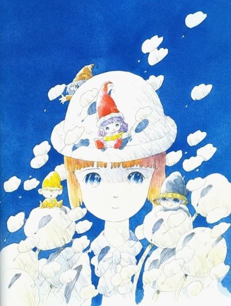 Pôster oficial do anime Tongari Boushi no Memole: Hikari to Kaze no Uta em português