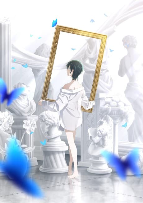 Pôster oficial do anime Seibetsu "Mona Lisa" no Kimi e. em português