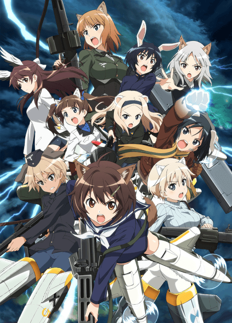 Pôster oficial do anime Brave Witches em português