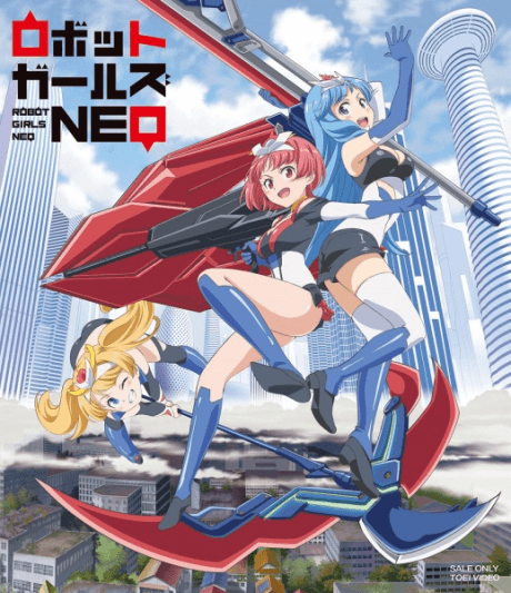 Pôster oficial do anime Robot Girls Z Petit Chara Short Anime em português