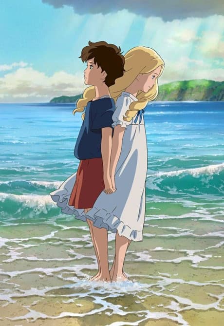 Pôster oficial do anime As Memórias de Marnie em português