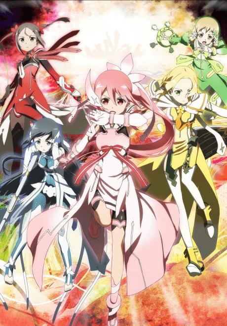 Pôster oficial do anime Yuuki Yuuna wa Yuusha de Aru em português