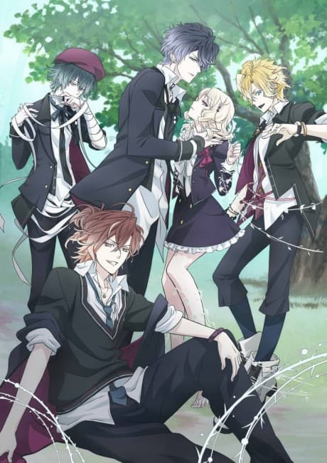 Pôster oficial do anime Diabolik Lovers Ⅱ : More,blood em português