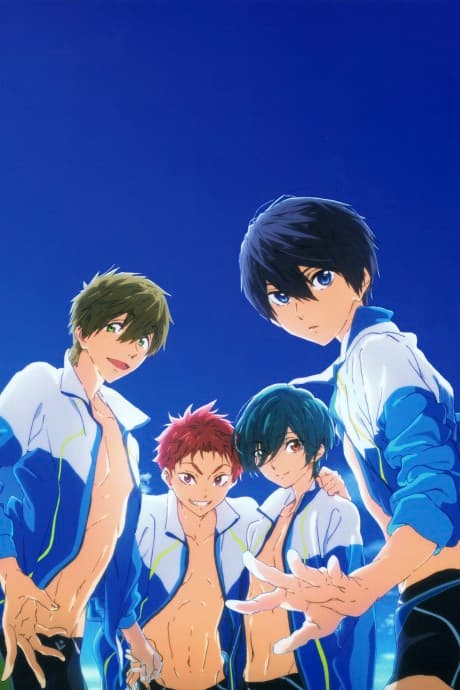 Pôster oficial do anime High Speed!: Free! Starting Days em português