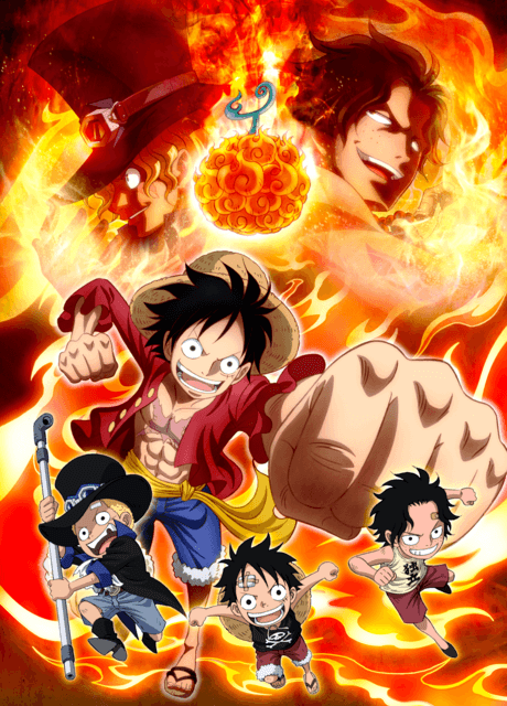Pôster oficial do anime One Piece - Episode of Sabo: Bond of Three Brothers - A Miraculous Reunion and an Inherited Will em português