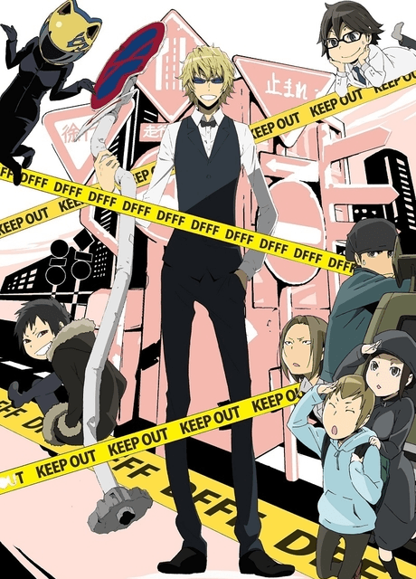 Pôster oficial do anime Durarara!! X2 The Third Arc: DuFuFuFu!! em português
