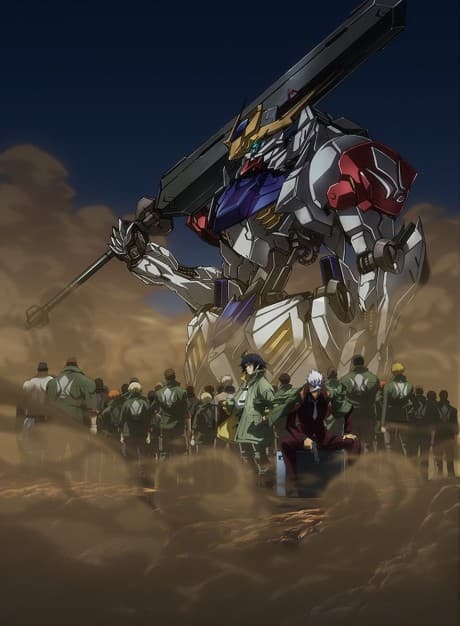 Pôster oficial do anime Mobile Suit GUNDAM Iron Blooded Orphans 2 em português