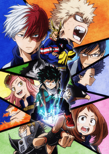 Pôster oficial do anime My Hero Academia 2ª Temporada em português