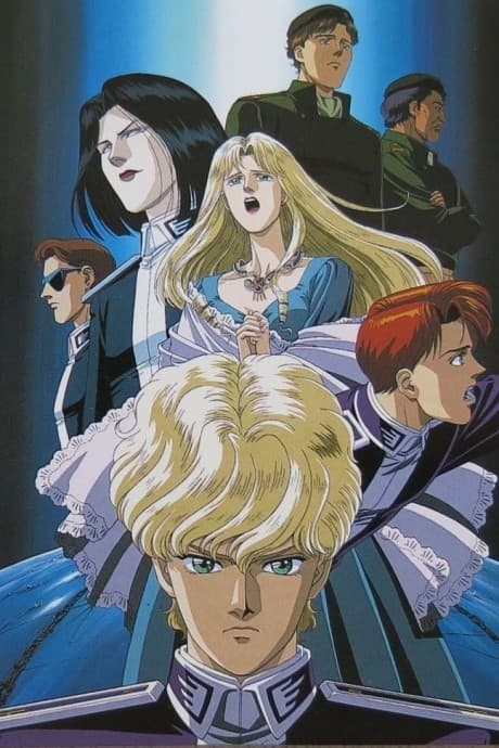 Pôster oficial do anime Legend of Galactic Heroes: Golden Wings em português