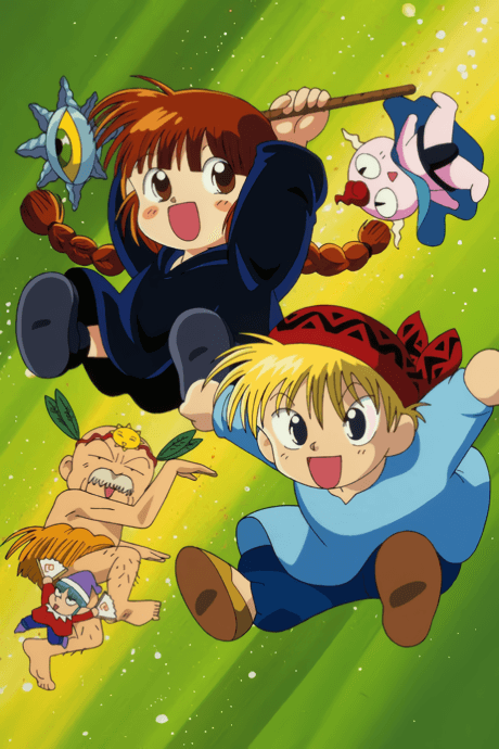 Pôster oficial do anime Magical Circle Guru Guru em português