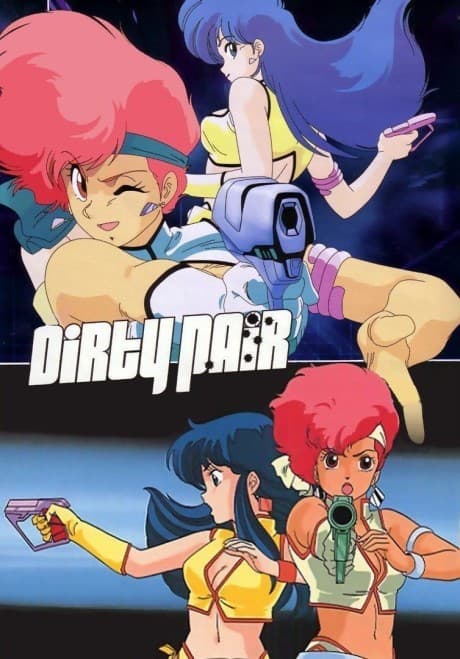Pôster oficial do anime Dirty Pair em português