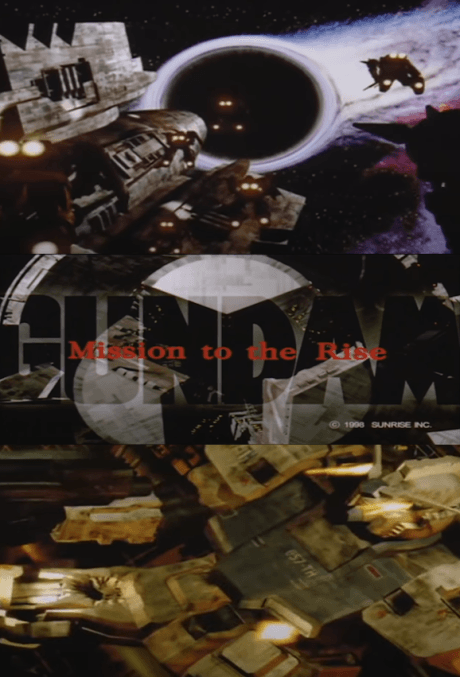 Pôster oficial do anime Gundam: Mission To The Rise em português