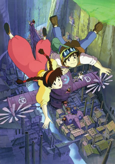 Pôster oficial do anime O Castelo no Céu em português