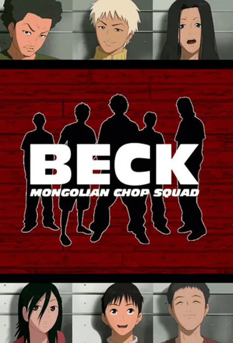 Pôster oficial do anime Beck em português