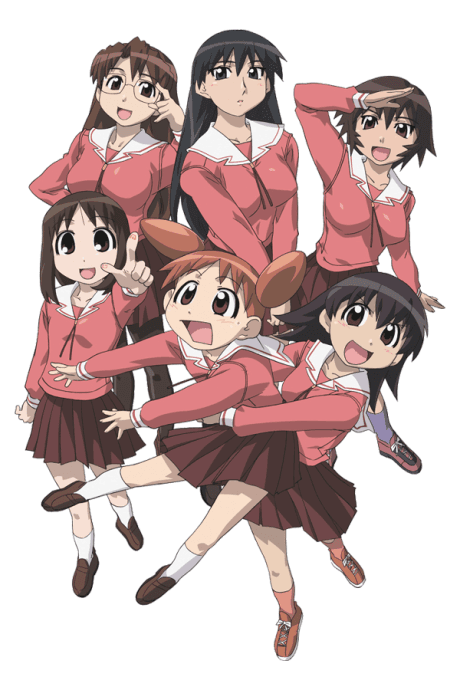 Pôster oficial do anime Azumanga Daioh em português