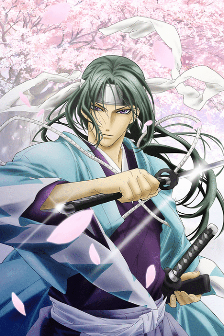 Pôster oficial do anime Hakuoki Reimeiroku em português