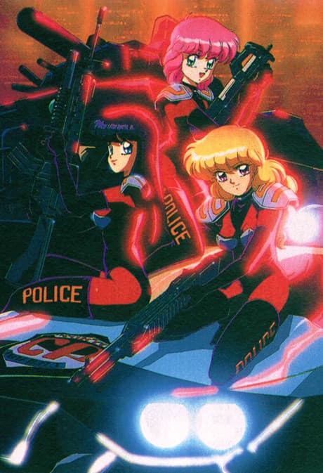 Pôster oficial do anime Burn Up! em português