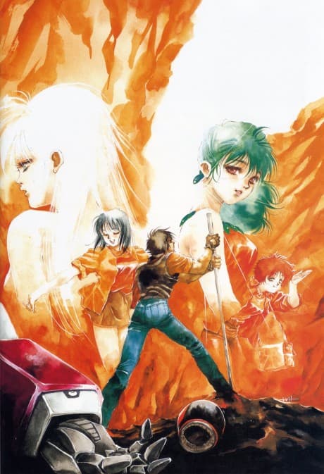 Pôster oficial do anime Megazone 23 em português
