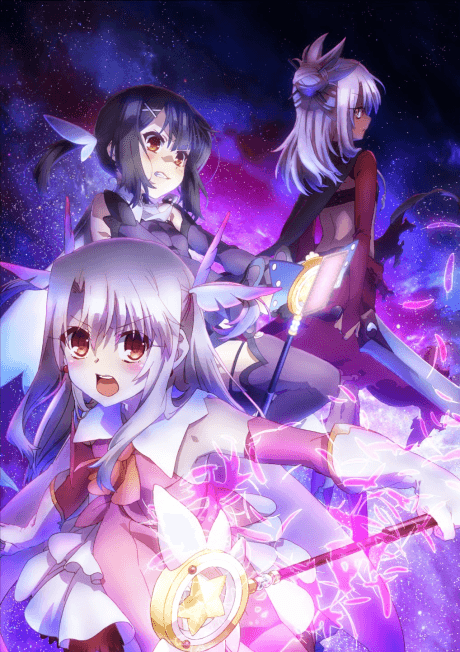 Pôster oficial do anime Fate/kaleid liner Prisma☆Illya 2wei! em português