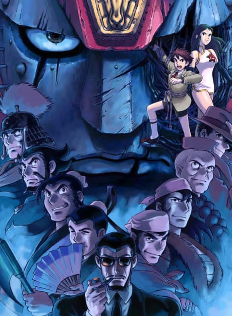 Pôster oficial do anime Robô Gigante - O Desenho em português