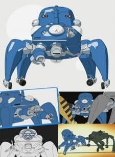 Pôster oficial do anime Ghost in the Shell: Stand Alone Complex - The Laughing Man - Tachikomatic Days em português