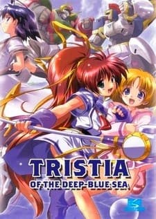 Pôster oficial do anime Aoi Umi no Tristia em português