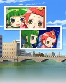 Pôster oficial do anime Komachi to Dangorou: Lagoon Stone wo Sagase! em português
