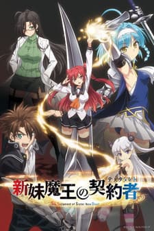 Pôster oficial do anime The Testament of Sister New Devil: Tojo Basara's Hard, Sweet Daily Life em português
