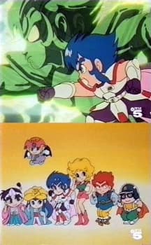 Pôster oficial do anime Wrestler Gundan Seisenshi Robin Jr. em português