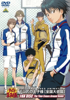 Pôster oficial do anime Tennis no Ouji-sama OVA: Zenkoku Taikai-hen Final Chibi Character Flash Animation em português
