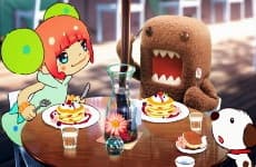 Pôster oficial do anime Flowers Will Bloom In Tohoku em português